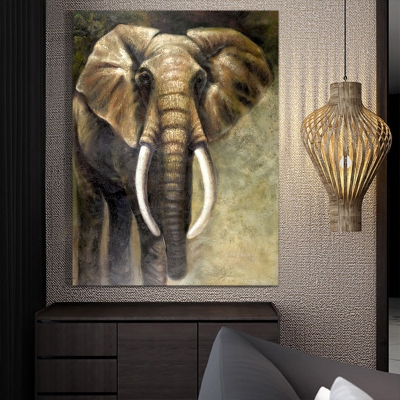 discount elephant oil painting hand painted oil painting on canvas home decoration home decorative art picture