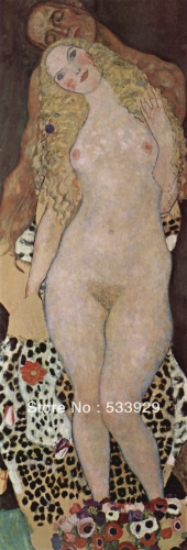 gustav klimt figure hand painted oil painting on canvas tds-gk001 16x48inch