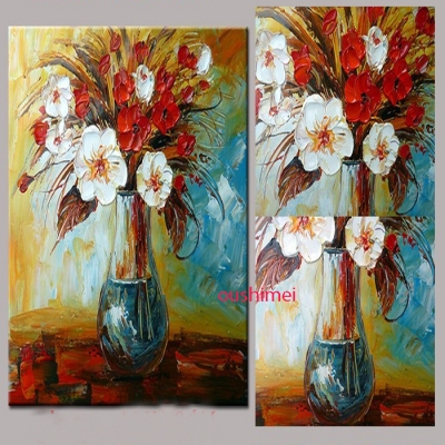 hand painted home decor flowers vase picture landscape art paintings modern abstract oil paintings for living room decor