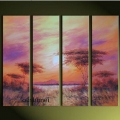 hand painted modern oil painting on canvas sunrise landscape painting for living room wall abstract pictures canvas painting