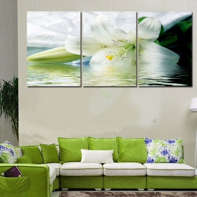 new unframed 4 panels hd lotus canvas print painting modern canvas wall art for wall decor home decoration artwork delivery