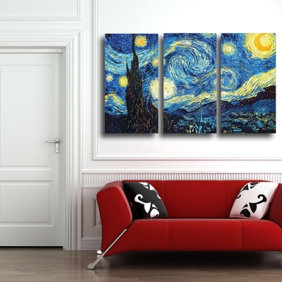 printed masters starry night vincent van gogh prints reputation oil painting on canvas wall art picture for living room picture