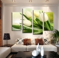 best-selling white tulips home decoration modern oil painting on canvas unframed