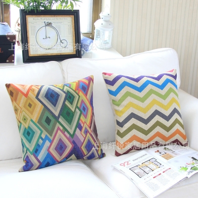 18"square abstract geometric cushion plain pillow case decorative throw pillow for sofa home car chair