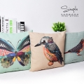 pillow sofa bloster fashion animal bird and butterfly cushion creative pillow cute seat cushion