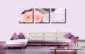 pink roses 3 panels/set picture hd canvas print painting artwork sell decorative painting unframed