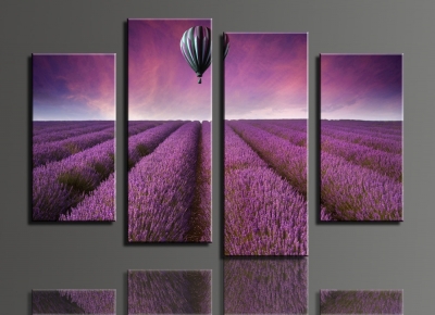 the beautiful yellow lilies 4 panels/set hd canvas print painting artwork wall art the picture.