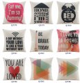 2015 new home decor cotton linen decorative throw pillow cushion proverb words square 18