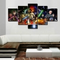 2016 framed printed star wars movie poster group painting children's room decor print poster picture canvas