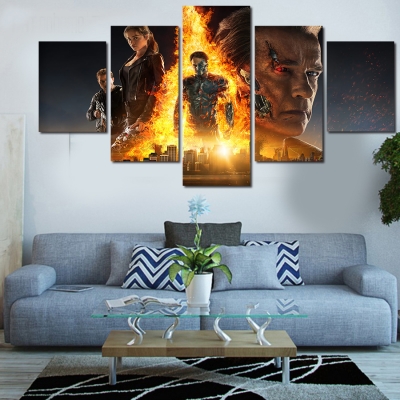 2016 framed printed the terminator 5 the desolation of painting children's room decor print poster picture canvas shipp