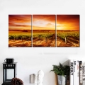 2016 new 5 panels painting canvas yellow sunset on large hd canvas print painting artwork wall art picture gift for living room