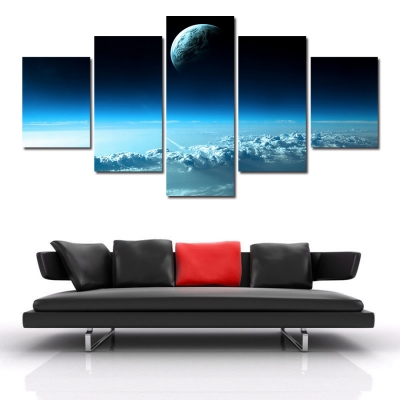 2016 new 5 piece framed printed star universe painting on canvas room decoration print poster picture canvas