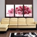 3 panel modern printed rose flower painting canvas cuadros flowers picture wall art home decor for living room no frame pr004