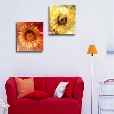 group home decor painting handmade sunflower paintings on canvas classical oil painting picture canvas art paint shipment