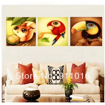 hand painted animal oil painting canvas pictures on wall craft art paintings on canvas home decor modern painting for room
