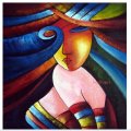 hand-painted oil wall art national beauty women home decoration modern abstract oil painting on canvas no framed wall picture