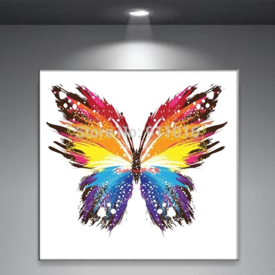 handmade abstract butterfly picture home decor oil painting on canvas modern animals wall paintings for room decor hand painting