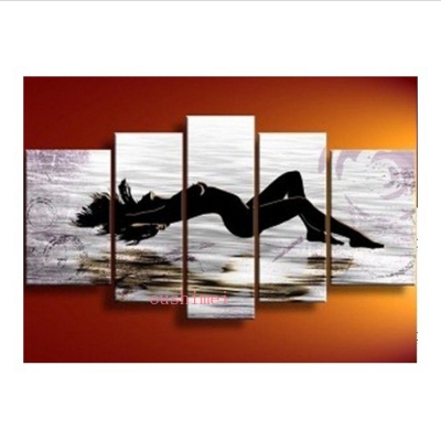 handpainted pictures on wall beauty nude women landscape oil paintings on canvas wall art seascape for living room gift