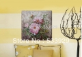 modern tds-cx031 hand painted abstract flower oil painting on canvas for home living room wall decoration