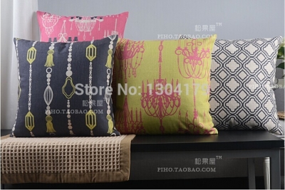 new classic vintage north europe,fight weaving patterns, cotton linen pillows cover,sofa cushions 4pcs/lot