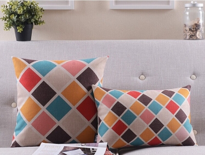 2014 new colored plaid pillow cushions, fashion pillow home decor,decorative pillow covers,cushion covers, throw pillow