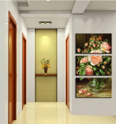 3 panel paintings flower vase modern wall art on canvas larger oil style the elegant flower art wall print pictures on canvas