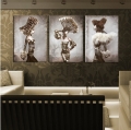 3 piece modern wall painting beauty nude women home decorative art picture paint on canvas prints decor