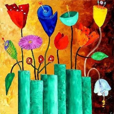 abstract flower hand painted oil painting on canvas tds-cx482