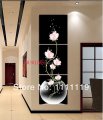 hand painted abstract modern flower paintings wall painting hang picture on canvas decor group of oil painting new pictures