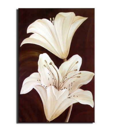 1 piece/set pure lily hd picture home decoration painting on canvas for living room