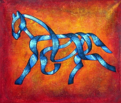 abstract horse hand painted oil painting on canvas tds-cx428---50x60cm