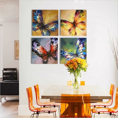 butterfly oil painting hand-painted abstract oil painting on canvas painting canvas wall art picture