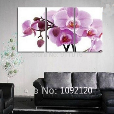 hand painted lilac flower paintings for room wall decor home decor butterfly orchid oil painting on canvas pictures on wall