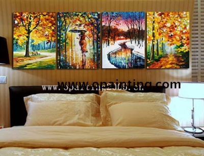 hand painted picture on canvas modern landscape wall art painting for living room hang paintings knife oil painting