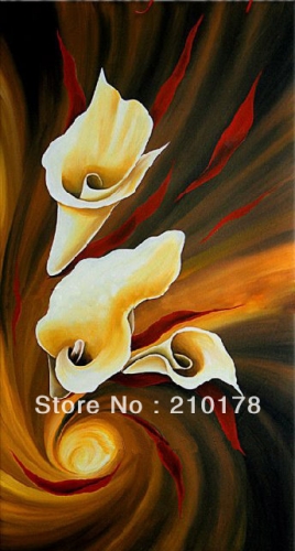 handmade oil painting on canvas modern best art flower oil painting original directly from artis fl1-114