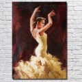 handpainted flamenco spanish woman heat dancing dancer oil painting on canvas paintings oil no framed nk352