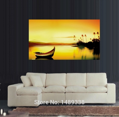 modern wall art boat artwork painting on canvas canvas prints painting pictures decorations for the home framed art t/781