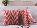 red geometric abstraction cotton linen pillow cushion, striped cushion cover ,throw pillow cover,home decor pillow