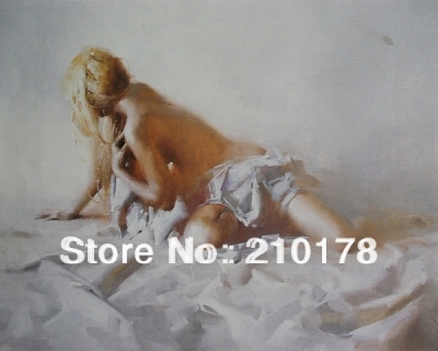 whole oil painting nude sexy woman modern wall decor art oil painting hand-painted df-016 gray mood