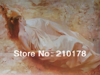 whole oil painting nude sexy woman modern wall decor art oil painting hand-painted df-099 vanishing sun