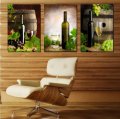 2015 new3 piece sell modern wall wine art family paintings home decorative art picture paint on canvas prints