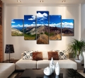 5 pcs sell mountain scenery large hd picture modern home wall decor canvas print painting for living room unframed