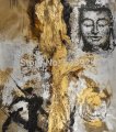 abstract figure buddha hand painted oil painting on canvas tds-cx212---60x60cm