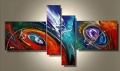 abstract hand painted 4 pieces group oil painting on canvas tds-th159