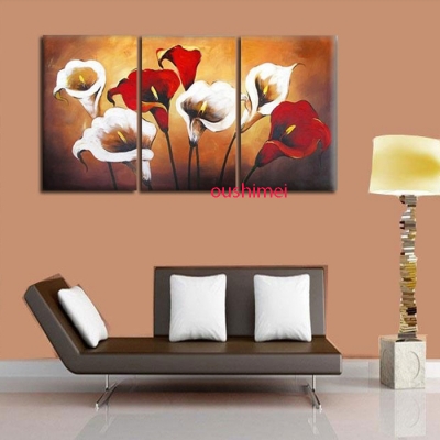 hand painted home decor picture landscape art paintings modern abstract lily paintings for living room decor hang pictures