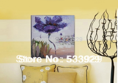 modern tds-cx035 hand painted abstract flower oil painting on canvas for home living room wall decoration