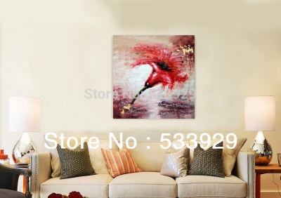 modern tds-cx045 abstract flower hand painted oil painting on canvas for home living room wall decoration