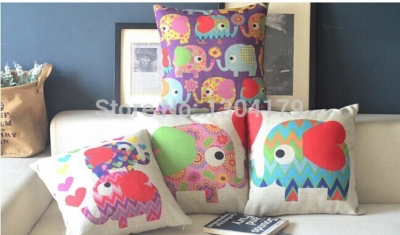 new cartoon chair pillow personality car cushion cover creative handsome elephant nap pillow cover cute seat cushion