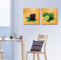 2 panel beautiful modern home wall decor canvas print painting fruit large hd wall picture for kitchen decorate unframed