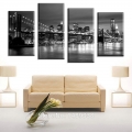 4 piece sell modern wall painting new york brooklyn bridge home decorative art picture paint on canvas prints f/875